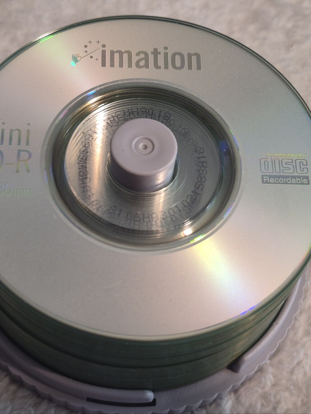 Imation Mini CD R 8cm 80mm 25 Pack Spindle Blank Discs - Picture 2 of 6